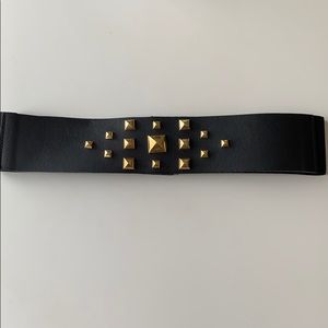 Maje black studded belt